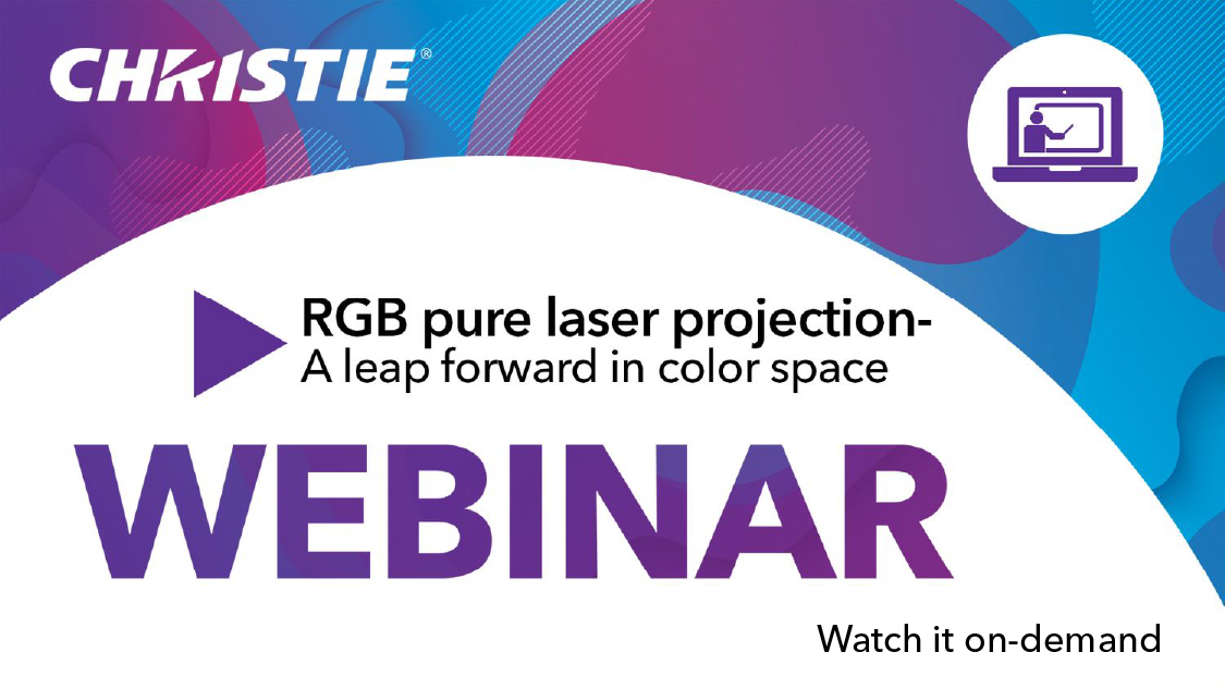 Christie RGB Pure Laser Projection: A Leap Forward in Color Space - webinar