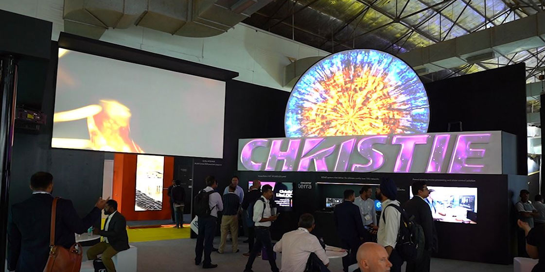 Experience the Christie® booth at InfoComm India as if you were there.