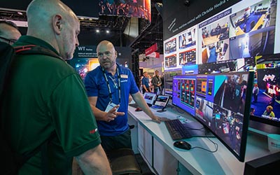 This preview of Christie Hedra™ showcased the latency-free operation our new video wall processor.