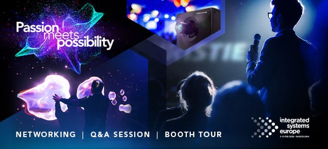 ISE booth tour event