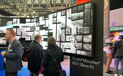 Visitors can’t help but stop to experience the stunning visuals of MicroTiles LED.