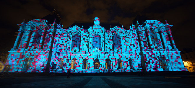 Video Mapping Awards - image from Lille, France
