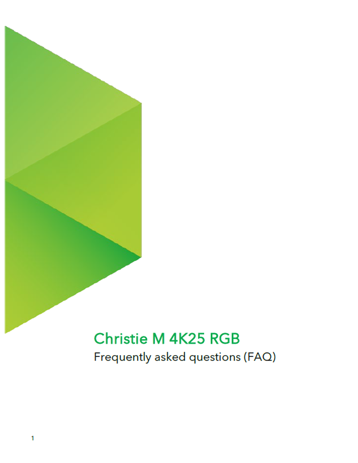 M 4K25-RGB FAQs