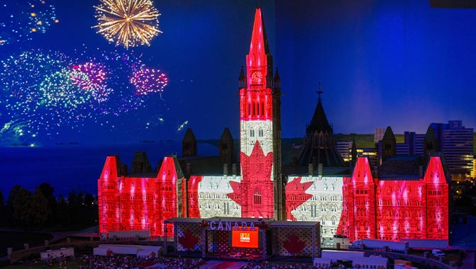 Christie projectors simulate Ottawa's annual Canada Day celebration
