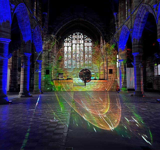Mapping delivers powerful light art experience