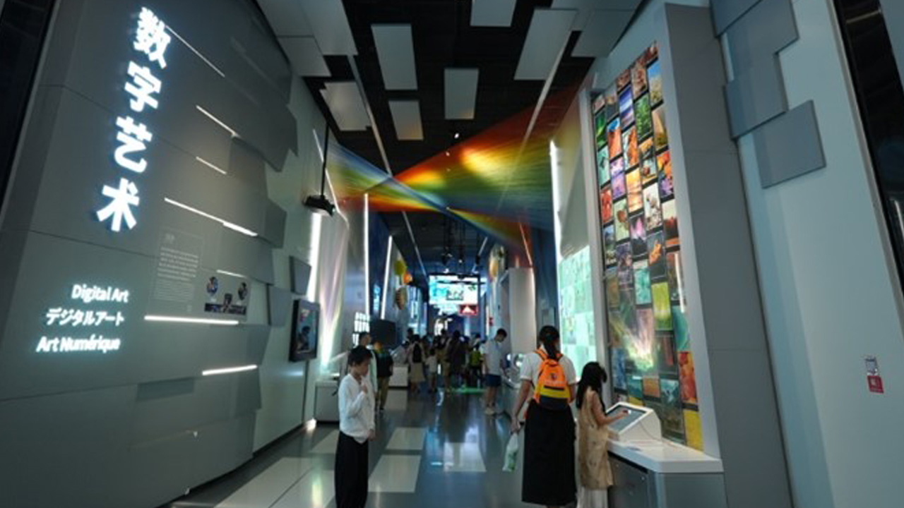 Projections in the “Digital Art” zone