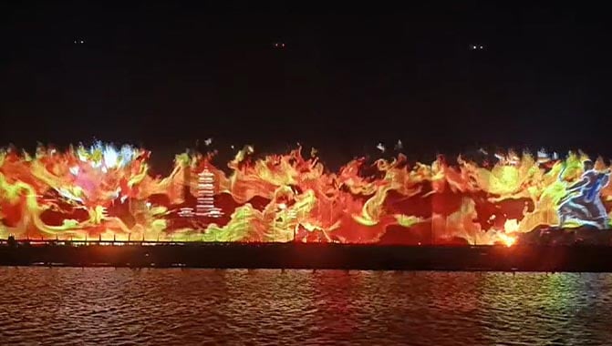 Eye-catching visuals depicting scenes from ‘Houyi Shoots the Suns’ 