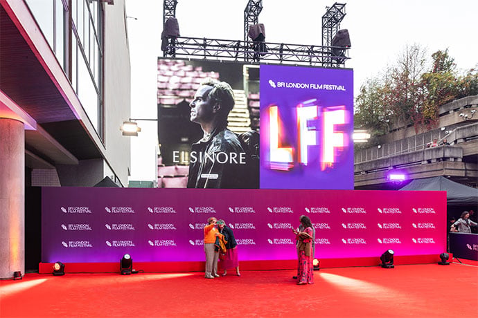The red carpet on opening night featuring the film Elsinor. Photo credit: Darren Brade