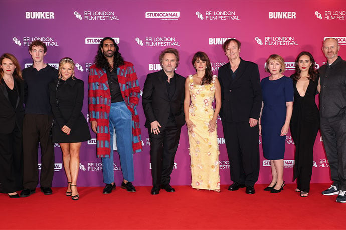 The Bunker cast on the red carpet. Photo credit: Getty Images for BFI