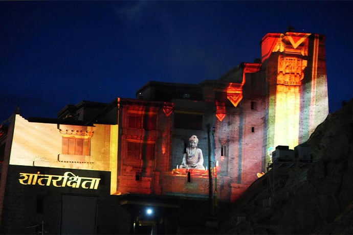The “Secrets in Stone” projection mapping show brings Leh Palace’s history and cultural heritage to life.