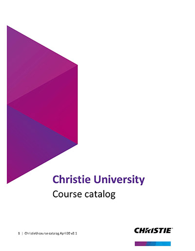 Christie University course catalog