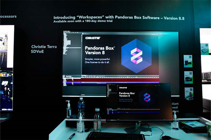 Computer screen showing Pandoras Box Software 