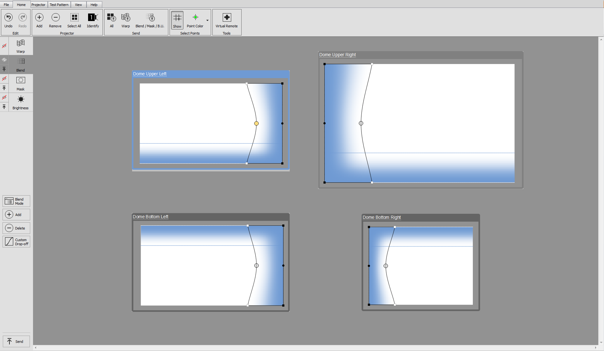A screenshot showing Custom Blend on a computer screen