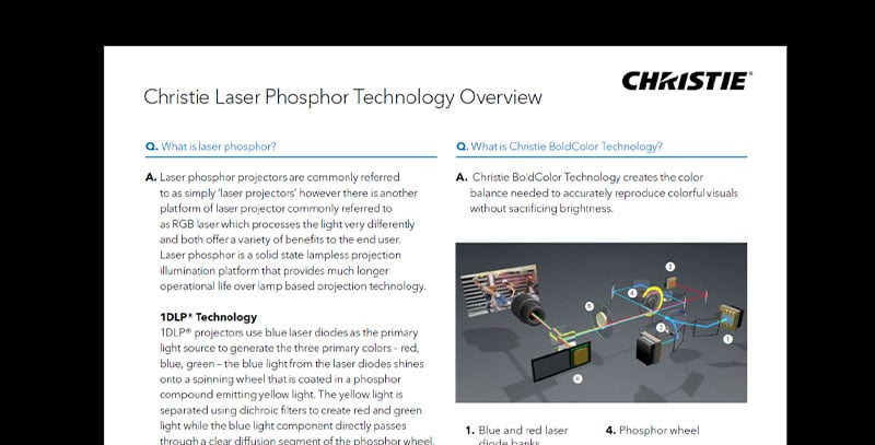 Christie laser phosphor FAQ