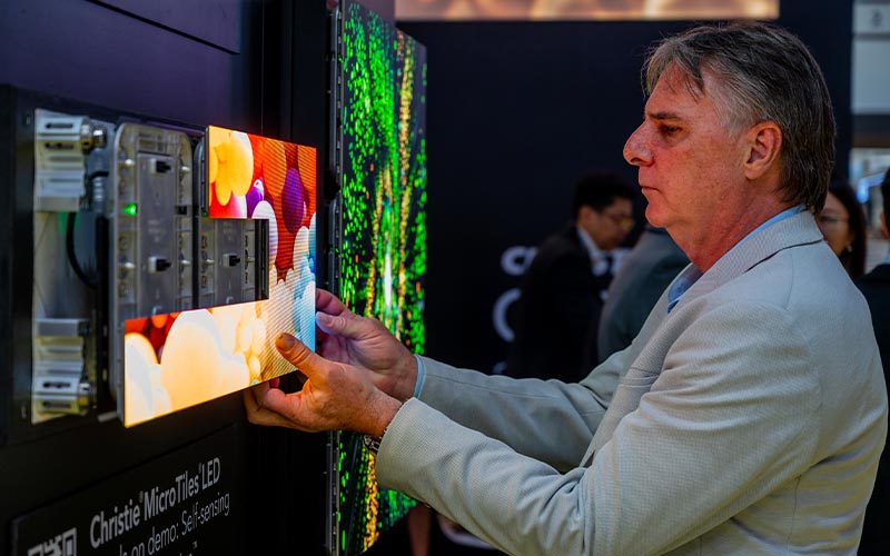 Stunning projection mapping with our Griffyn Series RGB pure laser projectors.