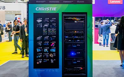 Visitors can’t help but stop to experience the stunning visuals of MicroTiles LED.